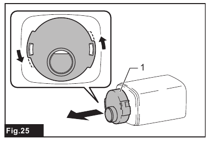Makita - DBO480 - Installing and removing dust bag - Step 2 Installing and removing dust bag - Step 2