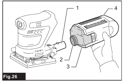 Makita - DBO480 - Installing and removing dust box Installing and removing dust box
