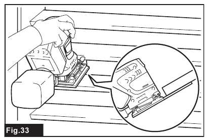 Makita - DBO480 - Sanding operation - Step 2 Sanding operation - Step 2