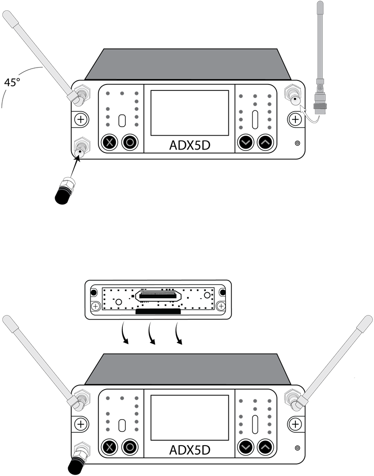 Shure - ADX5D - Antenna Attachment Antenna Attachment