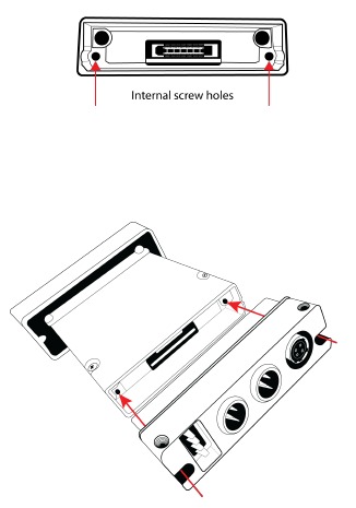 Shure - ADX5D - Attaching the Backplate Attaching the Backplate