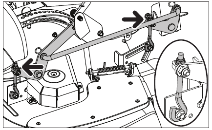 Husqvarna - Z454 - Adjusting the Mower Deck - Leveling Deck - Step 2 Adjusting the Mower Deck - Leveling Deck - Step 2