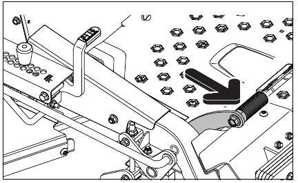 Husqvarna - Z454 - Cutting Height Pedal Cutting Height Pedal