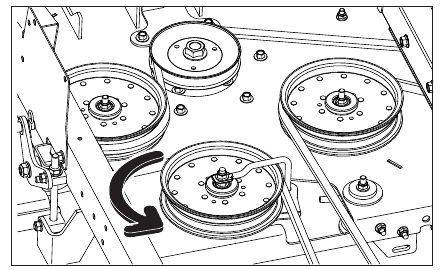 Husqvarna - Z460 - Deck Belt Removal Deck Belt Removal