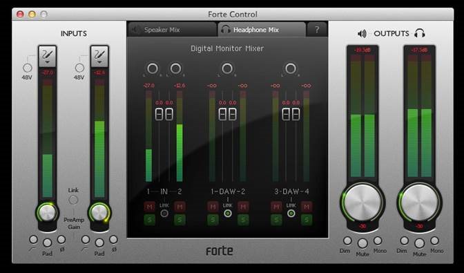 Focusrite - Forte - Connect Forte to your computer with the supplied USB cable Connect Forte to your computer with the supplied USB cable