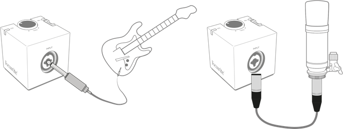 Focusrite - iTrack One Pre - Now connect your audio source Now connect your audio source
