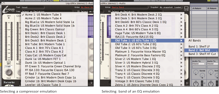 Focusrite - Liquid Mix 16 - Selecting Compressors and EQs Selecting Compressors and EQs