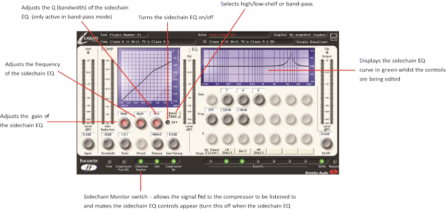 Focusrite - Liquid Mix 16 - Using the Sidechain EQ Using the Sidechain EQ