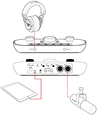Focusrite - Vocaster Two - Easy Start Tool - Connecting to an iPad Easy Start Tool - Connecting to an iPad