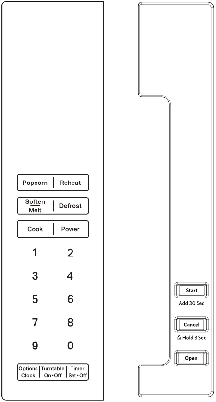 KitchenAid - KMBT5511 - Control panel Control panel
