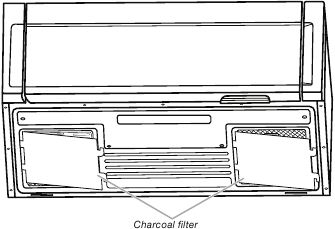 Whirlpool - WML55011HS - Replacing charcoal filter - Step 2 Replacing charcoal filter - Step 2