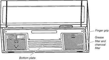 Whirlpool - WML55011HS - Replacing grease filter Replacing grease filter