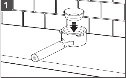KitchenAid - KES6403 - BREWING ESPRESSO - Step 1 BREWING ESPRESSO - Step 1