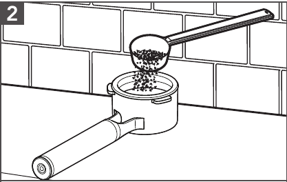 KitchenAid - KES6403 - BREWING ESPRESSO - Step 2 BREWING ESPRESSO - Step 2