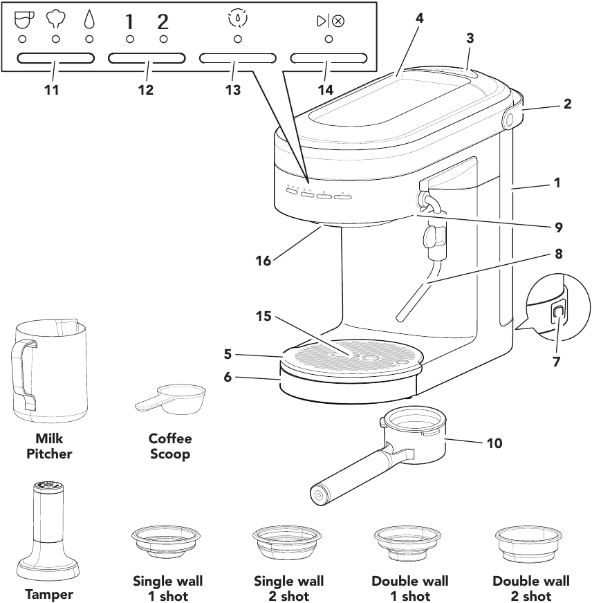 KitchenAid - KES6403 - PARTS AND FEATURES PARTS AND FEATURES