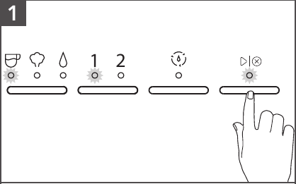 KitchenAid - KES6403 - PROGRAMING THE ESPRESSO AND HOT WATER - Step 1 PROGRAMING THE ESPRESSO AND HOT WATER - Step 1