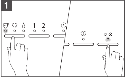 KitchenAid - KES6403 - PROGRAMING THE WATER t' AND HARDNESS - Step 1 PROGRAMING THE WATER t' AND HARDNESS - Step 1