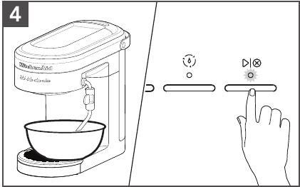 KitchenAid - KES6403 - SET UP OF GROUP HEAD DESCALING - Step 4 SET UP OF GROUP HEAD DESCALING - Step 4