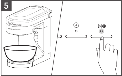 KitchenAid - KES6403 - SET UP OF GROUP HEAD DESCALING - Step 5 SET UP OF GROUP HEAD DESCALING - Step 5