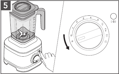 KitchenAid - KSB40 Series - USING THE DEVICE - Step 5 USING THE DEVICE - Step 5