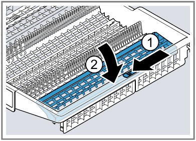 Bosch - SHX65CM5N - Reorganizing the silverware drawer - Step 1 Reorganizing the silverware drawer - Step 1