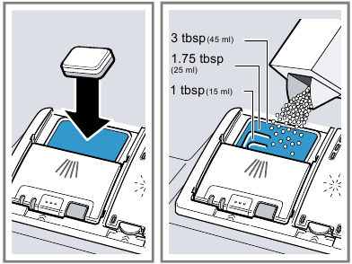 Bosch - SHS53CD2N - Adding Detergent - Step 1 Adding Detergent - Step 1