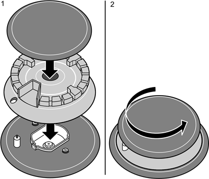 Bosch - NGM5056UC - Burner Base and Burner Cap Placement Burner Base and Burner Cap Placement