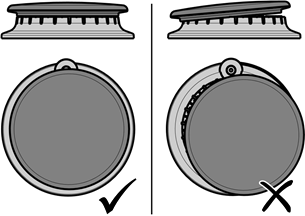 Bosch - NGM5056UC - Burner Cap Placement Burner Cap Placement