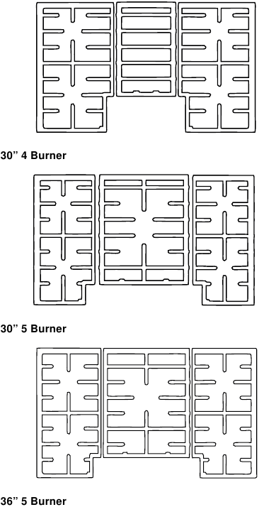 Bosch - NGM5056UC - Install Burner Grates Install Burner Grates