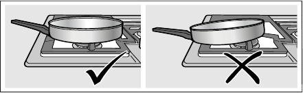 Bosch - NGM5056UC - Use Balanced Pans Use Balanced Pans