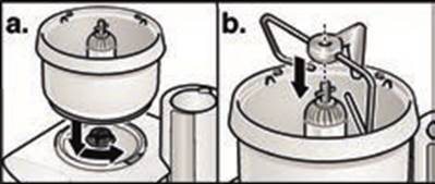 Bosch - MUM6N10UC - Use of mixing bowl with dough hook - Step 1 Use of mixing bowl with dough hook - Step 1