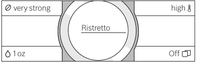 Bosch - BCM8450UC - Beverage selection Beverage selection