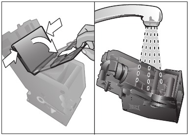 Bosch - BCM8450UC - Cleaning the brewing unit - Step 1 Cleaning the brewing unit - Step 1