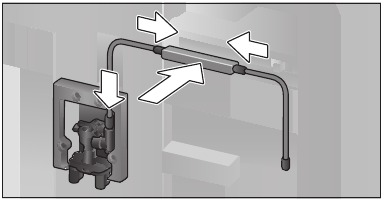 Bosch - BCM8450UC - Connecting the milk container - Step 1 Connecting the milk container - Step 1