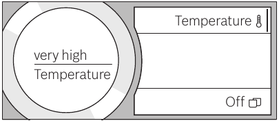 Bosch - BCM8450UC - Drink adjustment - Step 5 - Set the temperature Drink adjustment - Step 5 - Set the temperature