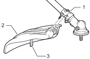 Makita - UR014G - ASSEMBLY - Installing the protector ASSEMBLY - Installing the protector