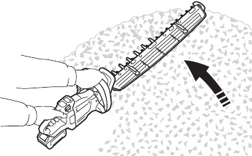 Makita - UH004G - OPERATION - Trimming to make a round shape OPERATION - Trimming to make a round shape