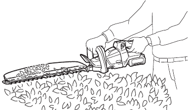 Makita - UH004G - OPERATION - Using the chip receiver OPERATION - Using the chip receiver