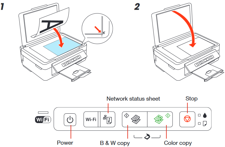 Epson - Small-in-One XP-200 - Copying and scanning Copying and scanning