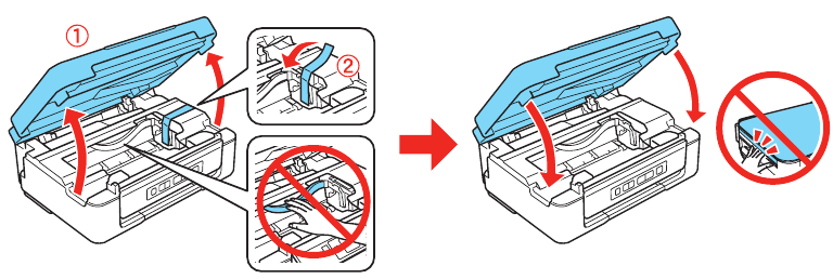 Epson - Small-in-One XP-200 - Unpack - Remove all protective materials Unpack - Remove all protective materials