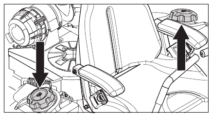 Husqvarna - Z460XS - CONTROLS -Fuel Tanks CONTROLS -Fuel Tanks
