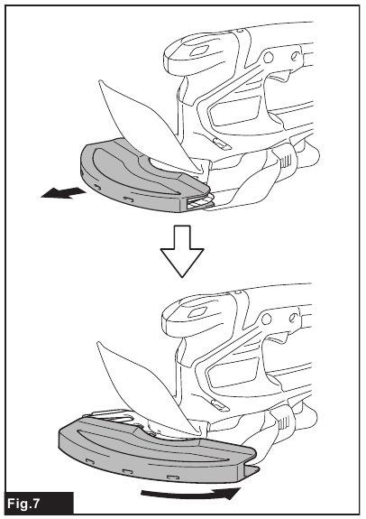 Makita - UM600D - Installing or removing the blade cover Installing or removing the blade cover