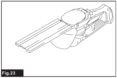 Makita - UM600D - Removing the shear blades - Step 1 Removing the shear blades - Step 1