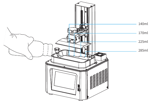 Creality - HALOT-ONE - Loading the Filament Loading the Filament