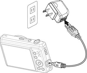 Minolta - MN12Z - Charging the Battery by USB Charging the Battery by USB