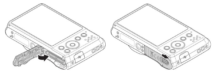 Minolta - MN12Z - Inserting the Battery - Step 4 Inserting the Battery - Step 4