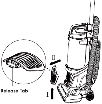 Kenmore - AllergenSeal DU2055 - HEPA MEDIA EXHAUST FILTER CLEANING - Step 1 HEPA MEDIA EXHAUST FILTER CLEANING - Step 1