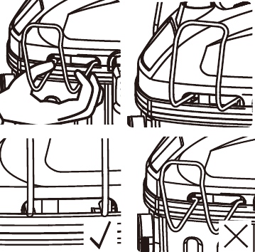 Kenmore - KW3050 - Assembly - Step 2 - Position the hose storage rack Assembly - Step 2 - Position the hose storage rack