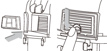 Kenmore - KW3050 - Installing & cleaning exhaust filter - Step 3 Installing & cleaning exhaust filter - Step 3