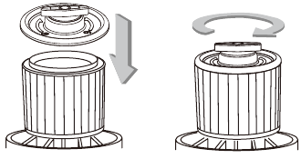 Kenmore - KW3050 - Installing cartridge filter Installing cartridge filter